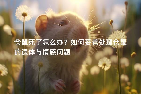 仓鼠死了怎么办？如何妥善处理仓鼠的遗体与情感问题